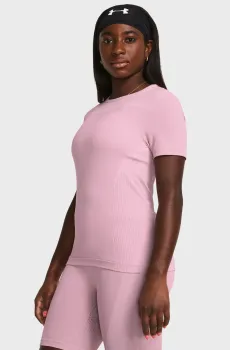 Женская розовая футболка Vanish Elite Seamless SS Розовый M Under Armour 1383637-650