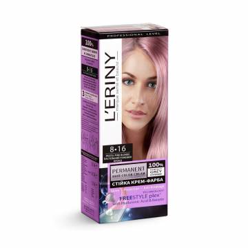 Стойкая крем-краска для волос LERINY Permanent Hair Color Cream 8.16 Пастельный розовый блонд, 115 мл Стойкая крем-краска для волос LERINY Permanent Hair Color Cream 8.16 Пастельный розовый блонд, 115 мл