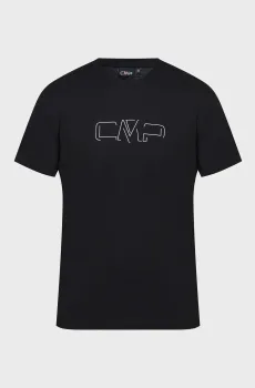 Мужская черная футболка Черный 46 CMP 32D8147P-U901