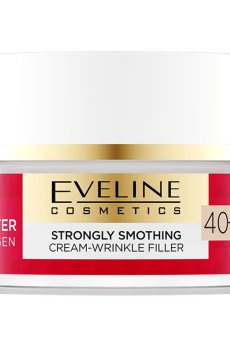 Разглаживающий крем для лица Eveline Cosmetics Lift Booster Collagen Strongly Smoothing Cream-Wrinkle Filler 40+, 50 мл