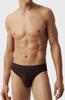 Мужские темно-коричневые брифы Коричневый M Atlantic MP-1583