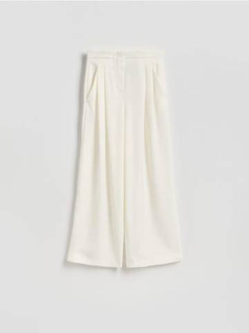 Reserved - Штани з додаванням ліоцелу - кремовий - 709GM-01X