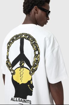 Хлопковая футболка AllSaints SCREWED