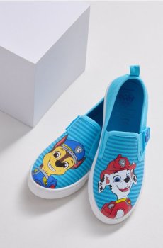 Бавовняні кеди на липучці PAW Patrol - морська хвиля