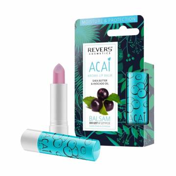 Бальзам для губ Revers Cosmetic Aroma Lip Balm, Acai, 4 г Бальзам для губ Revers Cosmetic Aroma Lip Balm, Acai, 4 г