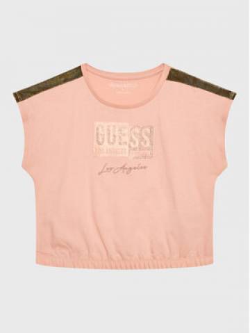 Guess Футболка J3GI11 K8HM3 Рожевий Boxy Fit Guess Футболка J3GI11 K8HM3 Рожевий Boxy Fit