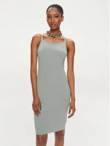MICHAEL Michael Kors Трикотажна сукня MS482DMAFB Срібний Slim Fit MICHAEL Michael Kors Трикотажна сукня MS482DMAFB Срібний Slim Fit