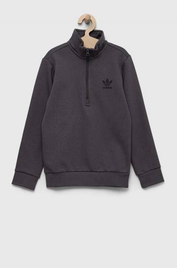 Детская кофта adidas Originals цвет серый с принтом Детская кофта adidas Originals цвет серый с принтом