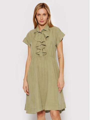 United Colors Of Benetton Сукня-сорочка 4LCRDV008 Зелений Regular Fit United Colors Of Benetton Сукня-сорочка 4LCRDV008 Зелений Regular Fit