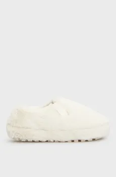 Женские белые тапочки HOME ANKE SLIPPER WN FUR Белый 39 Calvin Klein YW0YW01596