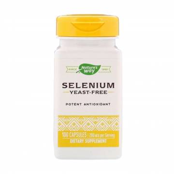 Селен Natures Way Selenium Yeast Free 200 мкг, 100 капсул Селен Natures Way Selenium Yeast Free 200 мкг, 100 капсул