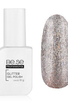 Гель-лак для ногтей Be.Se professional Gel Polish Glitter New 017, 10 г