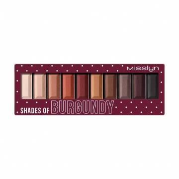 Палетка теней для век Misslyn Must-Have Eyeshadow Shades 5 Shades Of Burgundy, 8 г Палетка теней для век Misslyn Must-Have Eyeshadow Shades 5 Shades Of Burgundy, 8 г