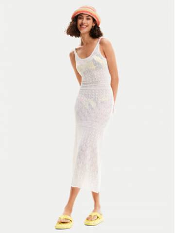 Desigual Пляжна сукня Kenia 24SWMF02 Білий Regular Fit Desigual Пляжна сукня Kenia 24SWMF02 Білий Regular Fit