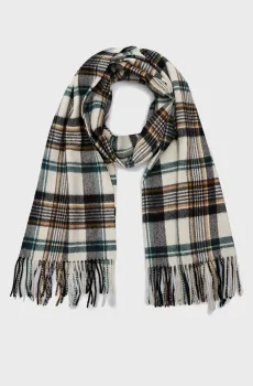 Мужской шерстяной шарф в клетку CHECK WOVEN SCARF Разноцветный ONESIZE Gant 9920209