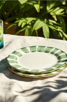 Тарілки, 2 шт. - блідо-зелений