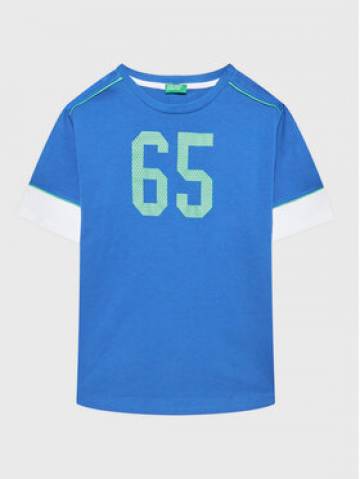 United Colors Of Benetton Футболка 3096C10A9 Голубий Regular Fit United Colors Of Benetton Футболка 3096C10A9 Голубий Regular Fit