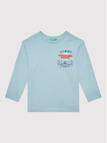 United Colors Of Benetton Блузка 3096C106B Голубий Regular Fit United Colors Of Benetton Блузка 3096C106B Голубий Regular Fit
