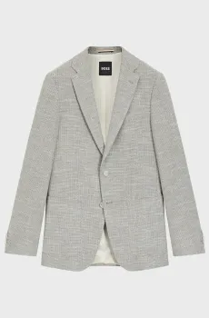 Мужской серый блейзер Серый 58 BOSS 50556910;373