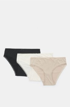 Класичні труси, 3 пари - різнобарвний