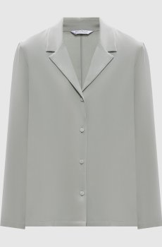 Зеленая рубашка PAEDO из шелка