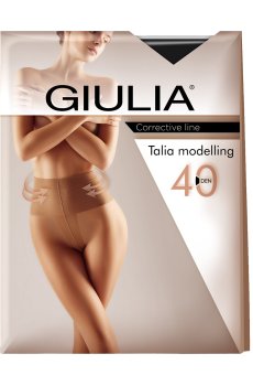 Колготки женские Giulia Talia Modelling с шортиками, 40 DEN, Nero, размер 2