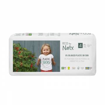 Подгузники органические ECO by Naty, размер 4 (7-18 кг), 44 шт Подгузники органические ECO by Naty, размер 4 (7-18 кг), 44 шт