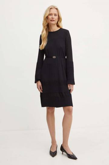 Платье Twinset цвет чёрный mini прямое 242TP3550 Платье Twinset цвет чёрный mini прямое 242TP3550