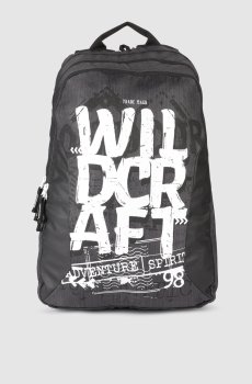 Wildcraft Unisex Black & White Brand Logo Blaze3 WC Bold Backpack