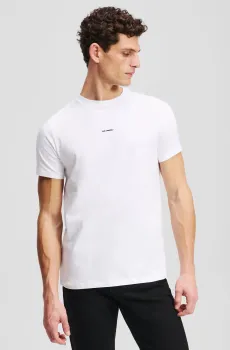 Мужская белая футболка Белый L Karl Lagerfeld 552235.755030;10