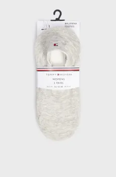 Женские серые следы (2 пары) TH WOMEN FOOTIE Серый 35-38 Tommy Hilfiger 383024001