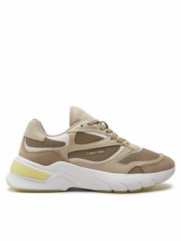 Calvin Klein Снікерcи Runner Lace Up Mesh Mix HW0HW01904 Коричневий Calvin Klein Снікерcи Runner Lace Up Mesh Mix HW0HW01904 Коричневий