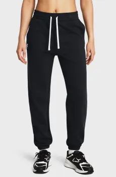 Женские черные спортивные брюки UA Rival Terry Jogger Черный M Under Armour 1382735-002
