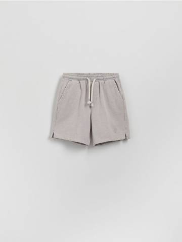 Reserved - Бавовняні шорти - світло-сірий - XZ768-09X