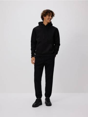 Reserved - Звичайний світшот з капюшоном - чорний - 6926H-99X