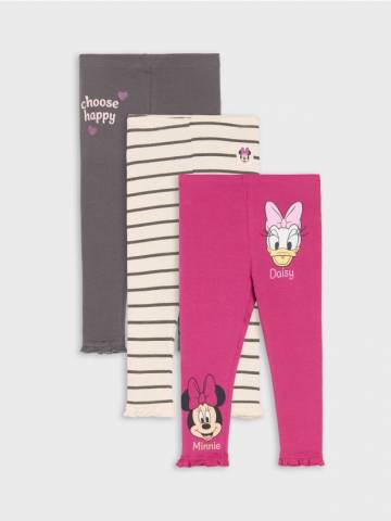 Легінси, 3 пари Minnie Mouse - антрацитовий Легінси, 3 пари Minnie Mouse - антрацитовий