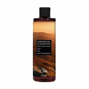Мужской гель-шампунь для душа и волос Shik Men Strong Power Shower Gel & Shampoo, 400 г Мужской гель-шампунь для душа и волос Shik Men Strong Power Shower Gel & Shampoo, 400 г