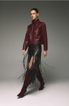 Reserved - Замшеві чоботи на підборах - буряковий - 346ID-83X