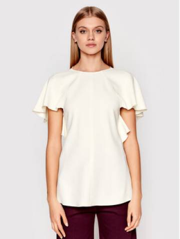 Victoria Victoria Beckham Блузка Drape 1122WTP003178B Жовтий Regular Fit Victoria Victoria Beckham Блузка Drape 1122WTP003178B Жовтий Regular Fit