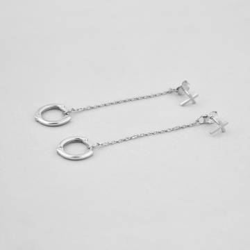Серебряные серьги Minimal 435/р Серебряные серьги Minimal 435/р