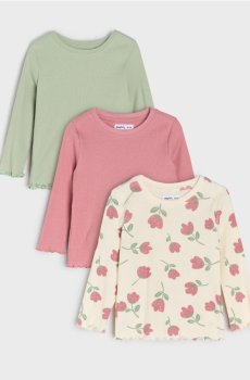 Бавовняна футболка 3 pack - кремовий