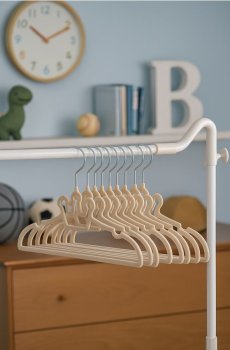 Вішалки, 10 шт. - кремовий