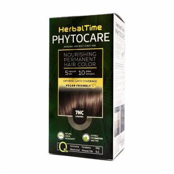 Безаммиачная краска для волос Herbal Time Phytocare Permanent Hair Color 7NC Карамель, 125 мл Безаммиачная краска для волос Herbal Time Phytocare Permanent Hair Color 7NC Карамель, 125 мл