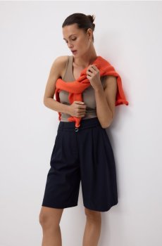 Reserved - Шорти з високим вмістом віскози - темно-синій - 743JC-59X