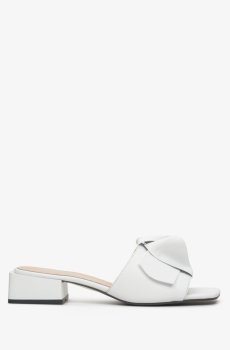Мюлі шкіряні білі Estro ER00112833