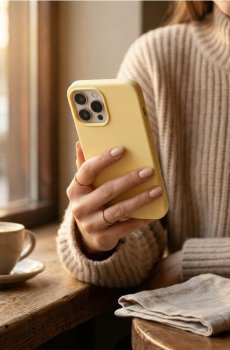 Чохол для iPhone 13/14 - світло-жовтий