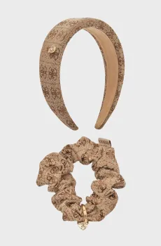 Женский набор аксессуаров (обруч, резинка для волос) NOELLE II GIFT Коричневый ONESIZE Guess GFBOXWP5403