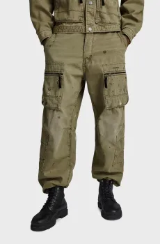 Мужские зеленые карго Multi Pocket Cargo Relaxed Зеленый 33-32 G-Star RAW D24556,D491