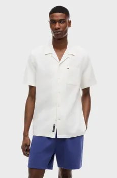 Мужская белая льняная рубашка CAMP Белый XL Tommy Jeans DM0DM23058