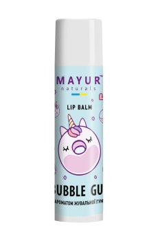 Детский бальзам для губ Mayur Bubble Gum Lip Balm с ароматом жевательной резинки, 5 г